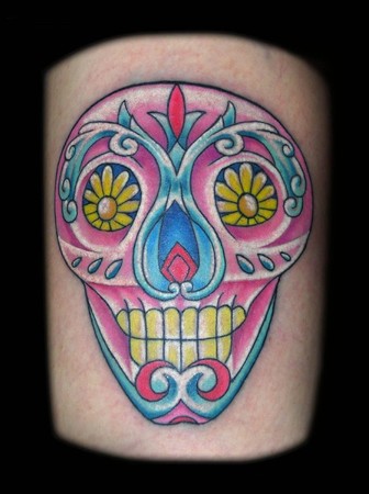 Looking for unique  Tattoos? Day of the Dead Skull